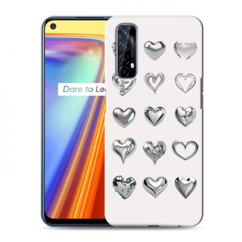 Дизайнерский силиконовый чехол для Realme 7 Y2K сердечки