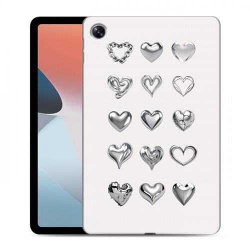 Дизайнерский силиконовый чехол для OPPO Pad Air Y2K сердечки