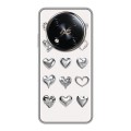 Дизайнерский силиконовый чехол для Itel RS4 Y2K сердечки
