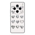 Дизайнерский силиконовый чехол для Vivo X100 Y2K сердечки