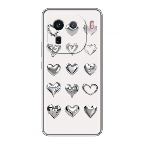 Дизайнерский силиконовый чехол для IQOO 12 Y2K сердечки