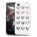 Дизайнерский пластиковый чехол для Lenovo Vibe X Y2K сердечки