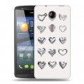 Дизайнерский пластиковый чехол для Acer Liquid E3 Y2K сердечки