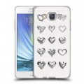 Дизайнерский пластиковый чехол для Samsung Galaxy A5 Y2K сердечки