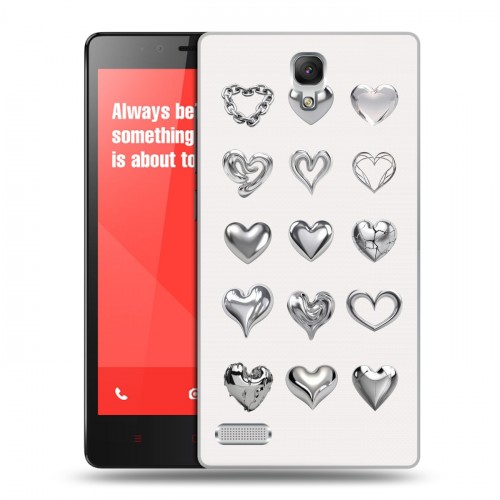 Дизайнерский пластиковый чехол для Xiaomi RedMi Note Y2K сердечки