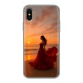 Дизайнерский силиконовый чехол для Iphone x10 со своим фото