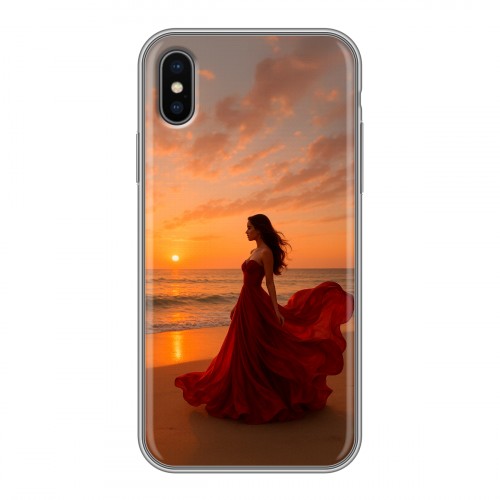 Дизайнерский силиконовый чехол для Iphone x10 со своим фото