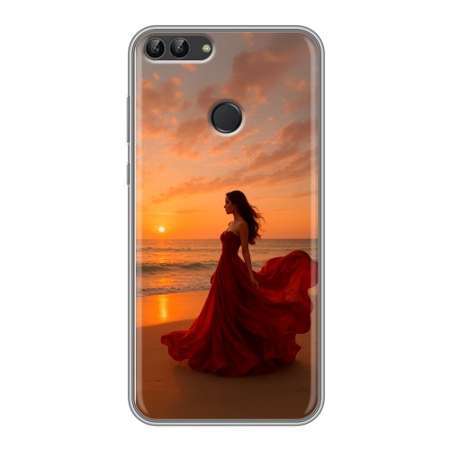 Дизайнерский силиконовый чехол для Huawei P Smart со своим фото