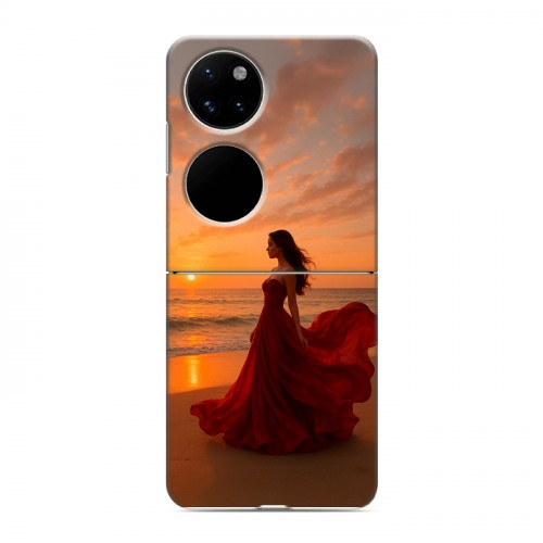 Дизайнерский пластиковый чехол для Huawei P50 Pocket со своим фото