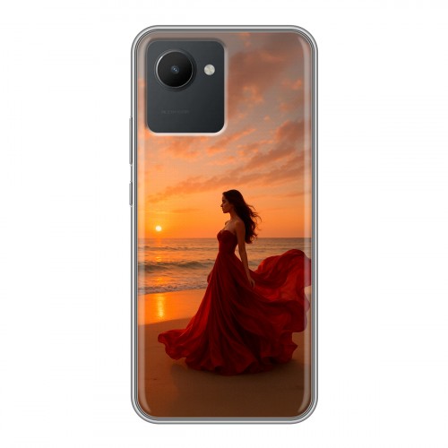 Дизайнерский силиконовый чехол для Realme C30 со своим фото