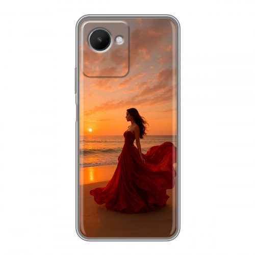 Дизайнерский силиконовый чехол для Realme C30s со своим фото