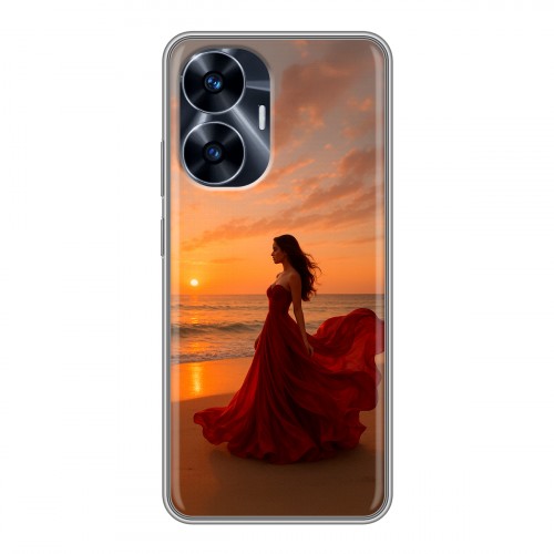 Дизайнерский силиконовый чехол для Realme C55 со своим фото