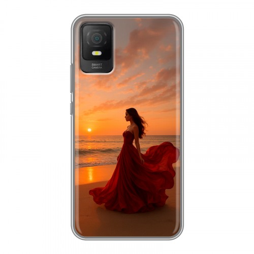 Дизайнерский силиконовый чехол для TCL 403 со своим фото