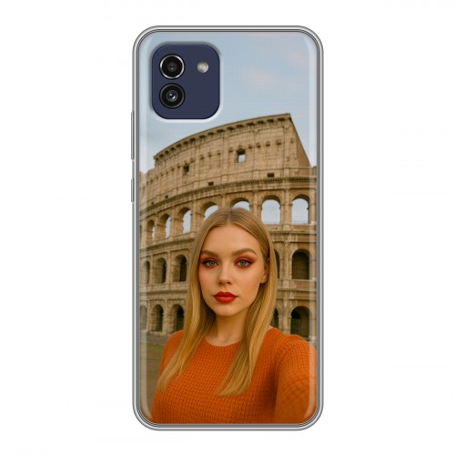 Дизайнерский силиконовый чехол для Samsung Galaxy A03 чехол с фото