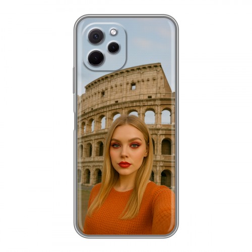 Дизайнерский силиконовый с усиленными углами чехол для Huawei Nova Y61 чехол с фото