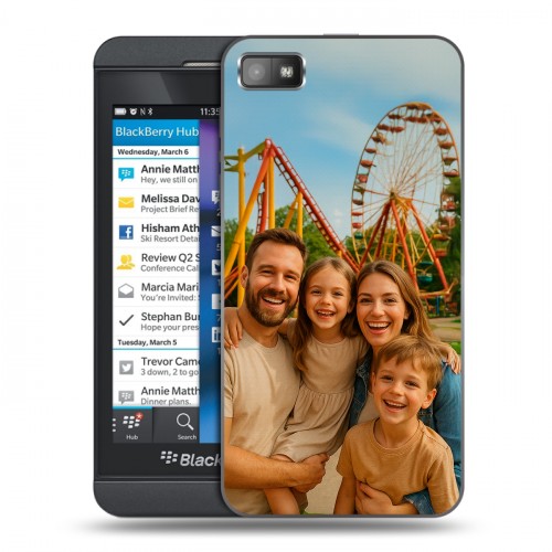 Дизайнерский пластиковый чехол для BlackBerry Z10 чехол с фото