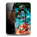 Дизайнерский пластиковый чехол для Huawei G8 Новый год