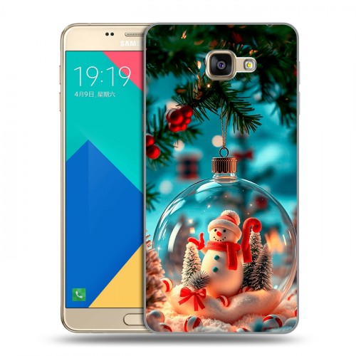 Дизайнерский силиконовый чехол для Samsung Galaxy A9 Новый год