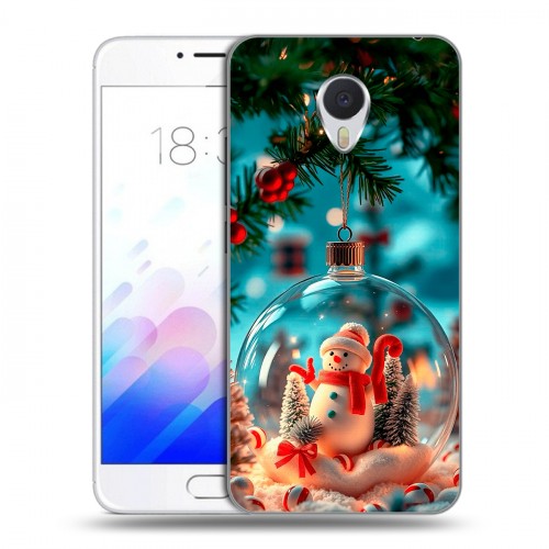 Дизайнерский пластиковый чехол для Meizu M3E Новый год