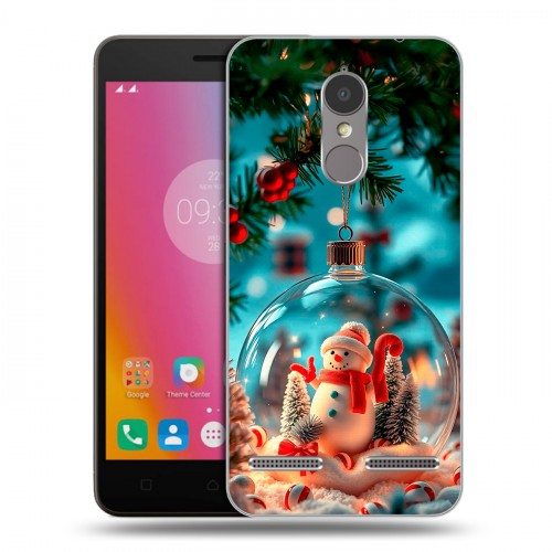 Дизайнерский пластиковый чехол для Lenovo K6 Новый год