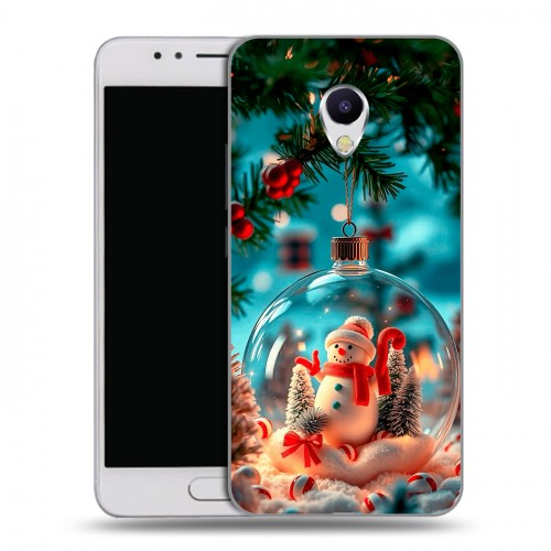 Дизайнерский пластиковый чехол для Meizu M5s Новый год