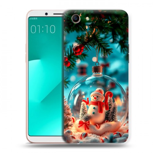 Дизайнерский пластиковый чехол для OPPO A83 Новый год
