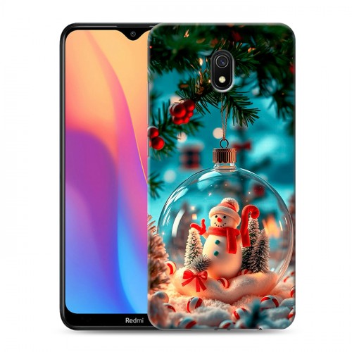 Дизайнерский пластиковый чехол для Xiaomi RedMi 8A Новый год