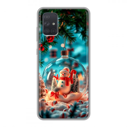 Дизайнерский силиконовый чехол для Samsung Galaxy A71 Новый год