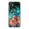 Дизайнерский силиконовый с усиленными углами чехол для Realme 6 Новый год