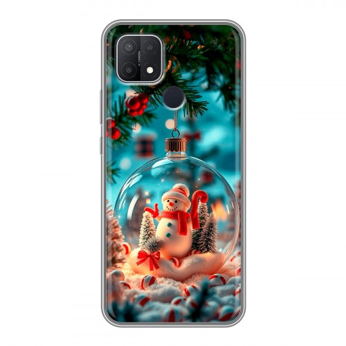 Дизайнерский силиконовый чехол для OPPO A15 Новый год