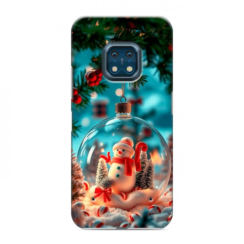 Дизайнерский силиконовый с усиленными углами чехол для Nokia XR20 Новый год