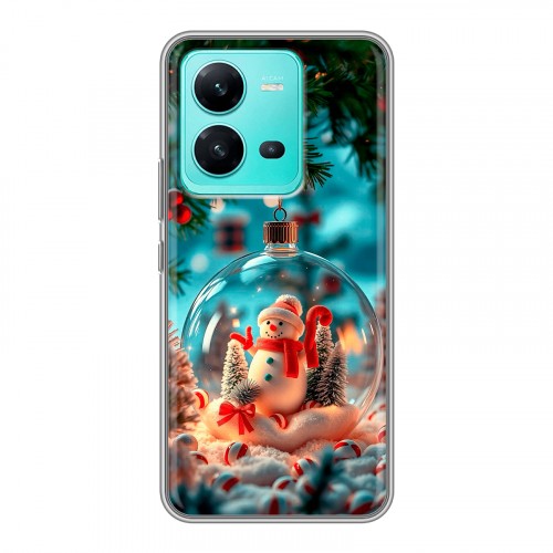 Дизайнерский силиконовый чехол для Vivo V25 Новый год