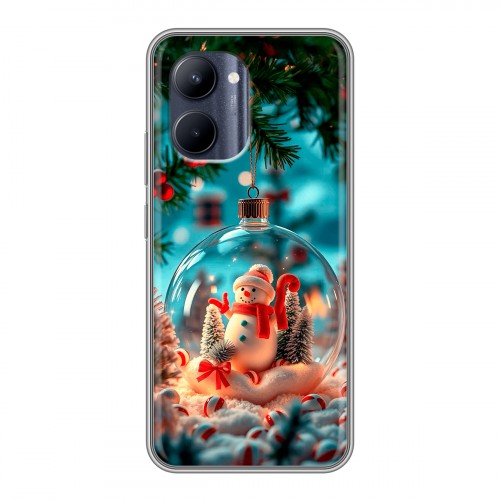 Дизайнерский силиконовый чехол для Realme C33 Новый год