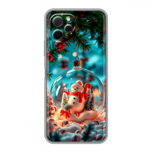 Дизайнерский силиконовый с усиленными углами чехол для Huawei Nova Y61 Новый год