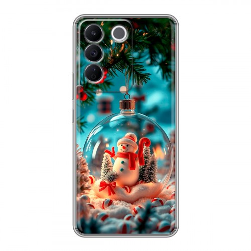 Дизайнерский силиконовый чехол для Vivo V27e Новый год