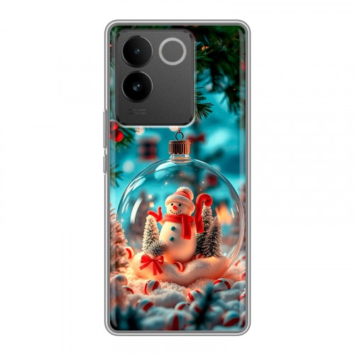 Дизайнерский силиконовый чехол для Vivo S17e Новый год