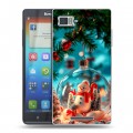 Дизайнерский пластиковый чехол для Lenovo Vibe Z Новый год