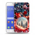Дизайнерский пластиковый чехол для Samsung Galaxy J7 Новый год