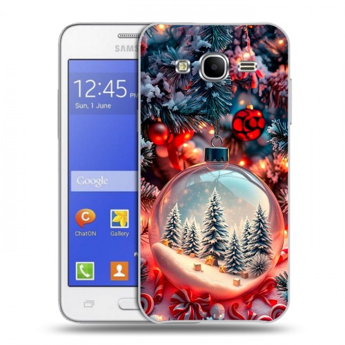 Дизайнерский пластиковый чехол для Samsung Galaxy J7 Новый год
