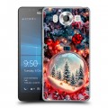 Дизайнерский пластиковый чехол для Microsoft Lumia 950 Новый год