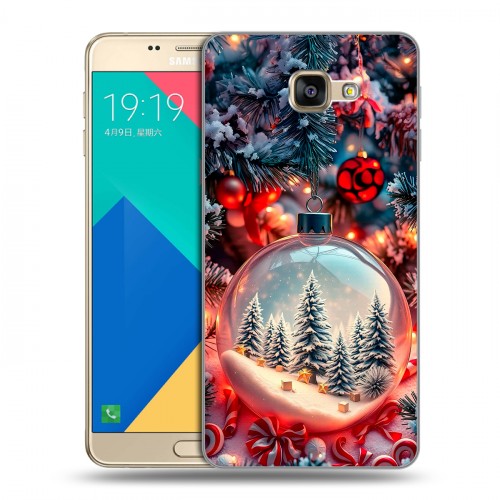 Дизайнерский силиконовый чехол для Samsung Galaxy A9 Новый год