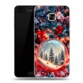Дизайнерский пластиковый чехол для Samsung Galaxy C5 Новый год