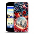 Дизайнерский пластиковый чехол для ZTE Blade A510 Новый год