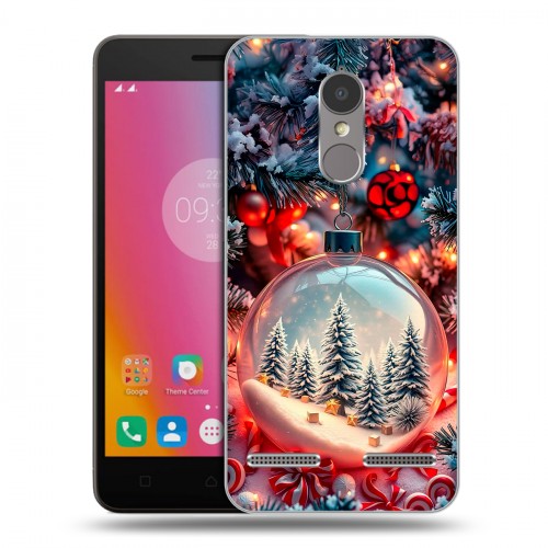 Дизайнерский пластиковый чехол для Lenovo K6 Новый год