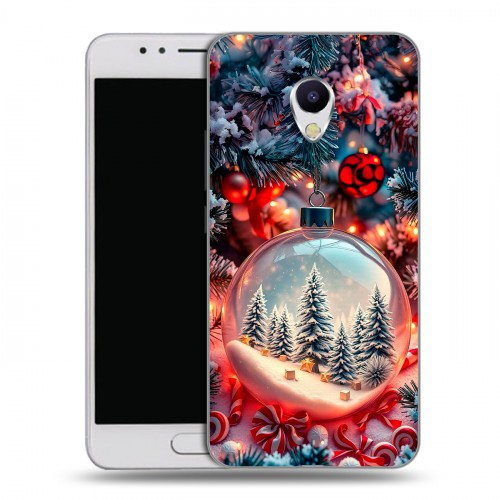 Дизайнерский пластиковый чехол для Meizu M5s Новый год