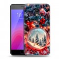 Дизайнерский пластиковый чехол для Meizu M6 Новый год