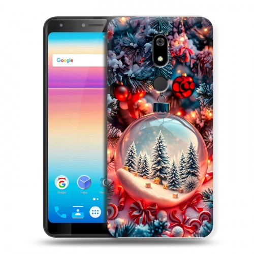 Дизайнерский силиконовый чехол для BQ Space X Новый год