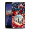 Дизайнерский силиконовый чехол для Nokia 2.1 Новый год