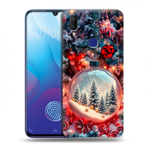 Дизайнерский пластиковый чехол для Vivo V11i Новый год