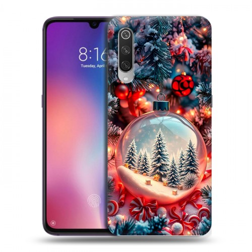 Дизайнерский пластиковый чехол для Xiaomi Mi9 Новый год